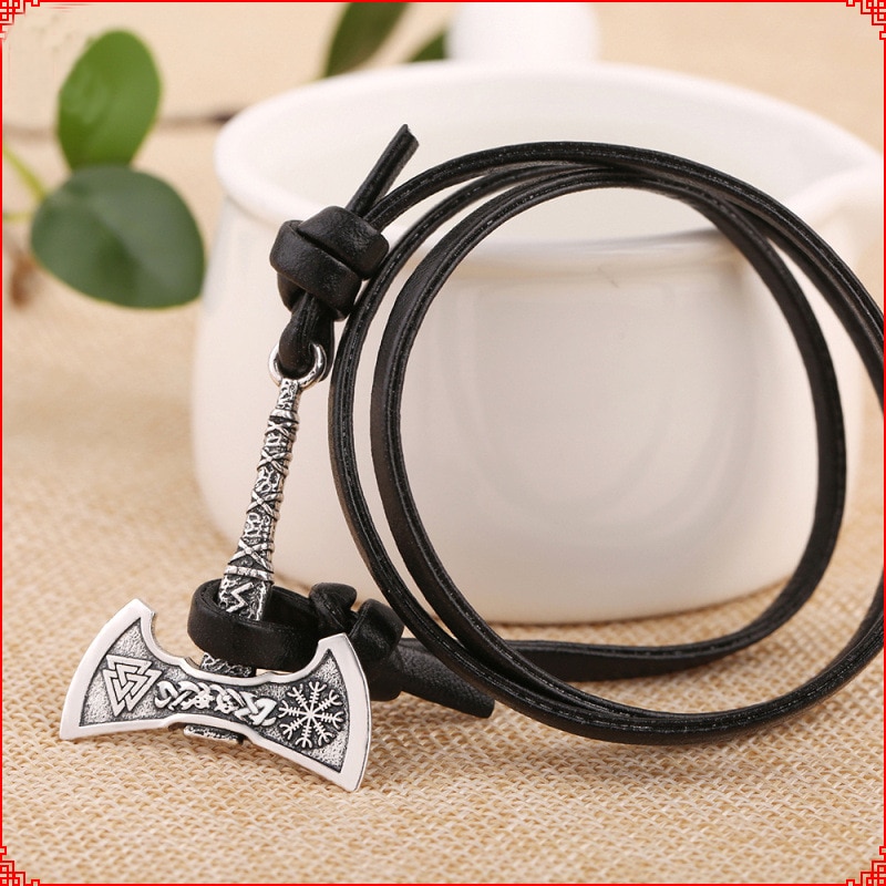 Difone masculino pulseira de couro cretaive ax viking braceletes para hombre ajustável multicamadas charme braslet acessórios presente masculino