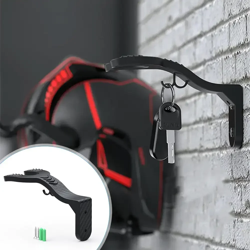 Rack de gancho para capacete de motocicleta, cabide de exibição de capacete, prateleira de armário de cozinha, montagem na parede, suporte de armazenamento