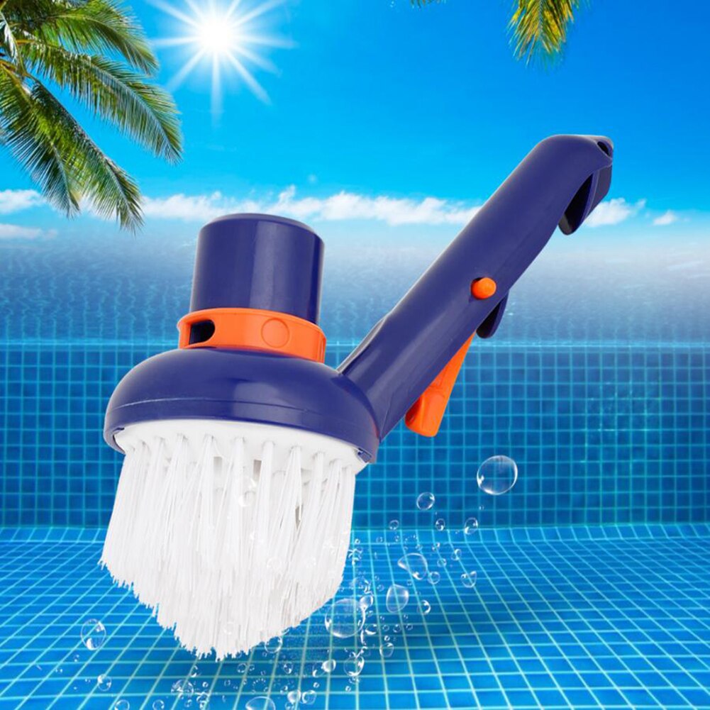 Nylon Bristle Swimming Pool Step Corner Cleaning Brush Scrubber Tub Wash Tool nylon bristle brush cleaning pool