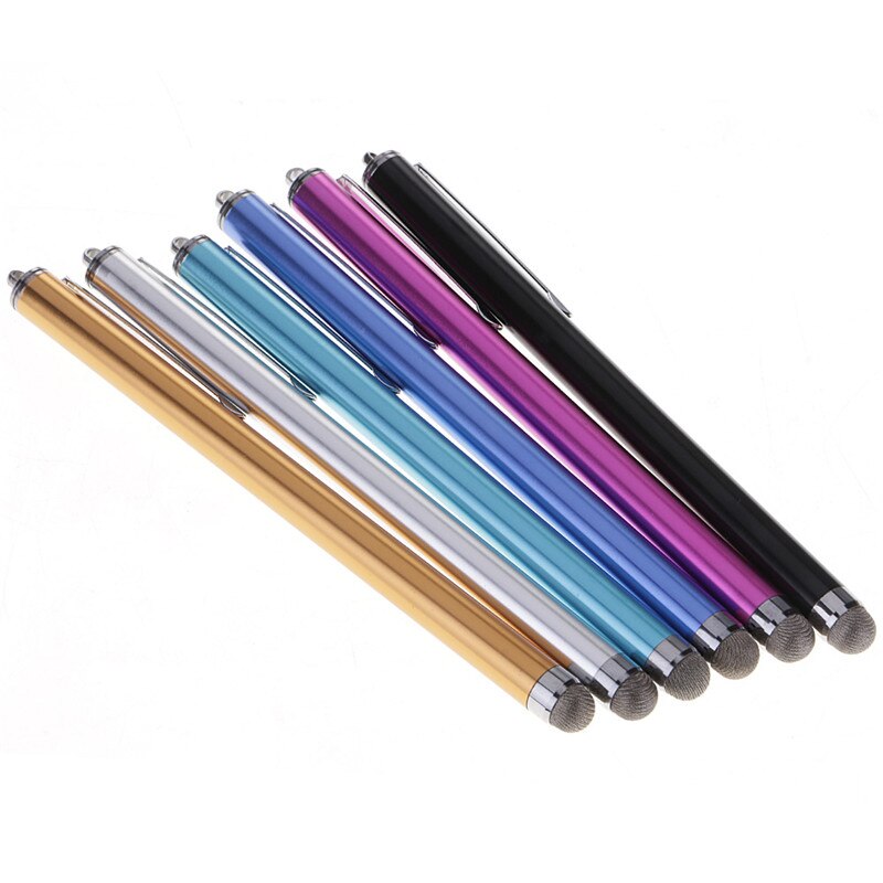 13 cm Neue Faser Tuch Kopf Kapazitiven Touchscreen Stift Stift Stift Für iPhone für i Pad