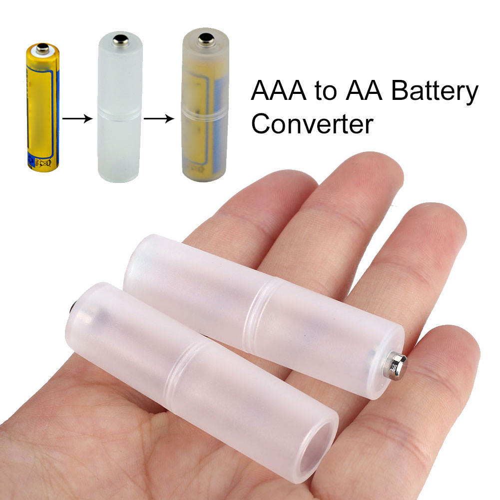 2 stuks AAA Naar AA/AA naar C Formaat Huishouden Batterij Converter Thuis Mini Batterij Adapter Reis Grote Sterkte bettery Houders