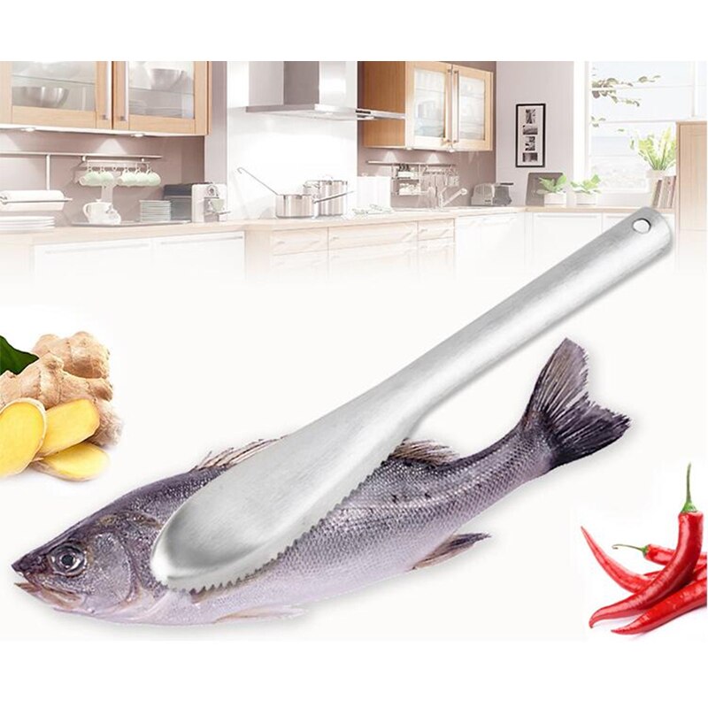 Vis Schoonmaken Mes Skinner Vis Huid Schraper Rvs Schubben Vissen Reiniging Remover Keuken Gadget Koken Gereedschap