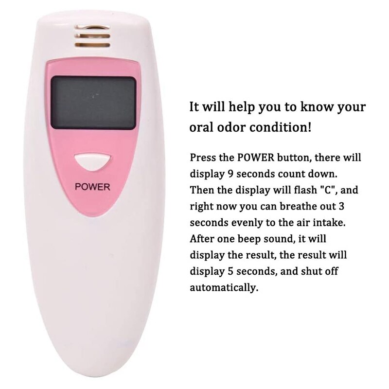 Przenośny detektor nieświeżego oddechu higiena jamy ustnej stan próbnik usta wewnętrzny monitor zapachów narzędzia kreatywne materiały eksploatacyjne