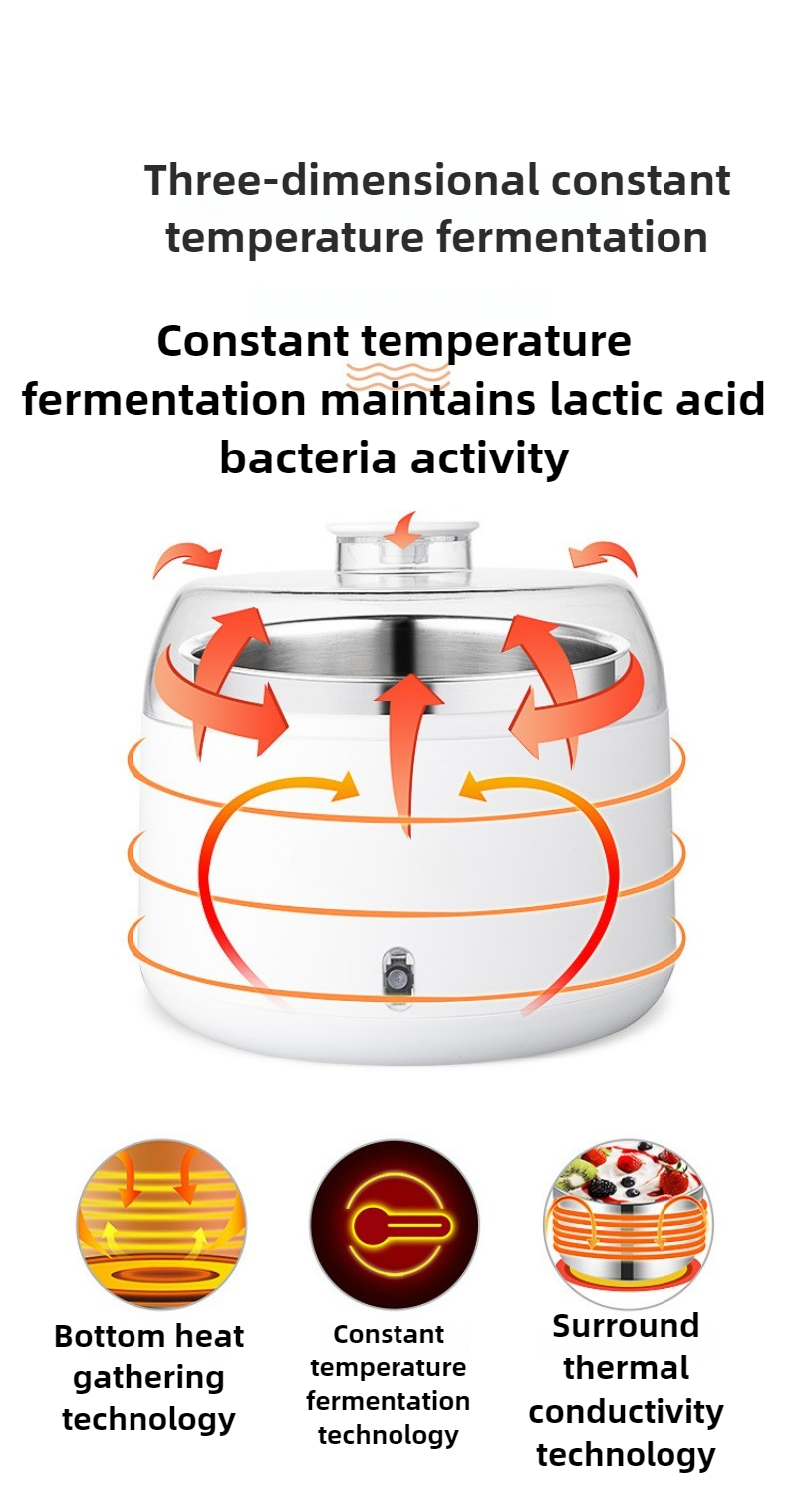 20W Energy-saving Large-capacity Yogurt Machine Home Fermentation Machine DIY Fully Automatic Constant Temperature Fermentation