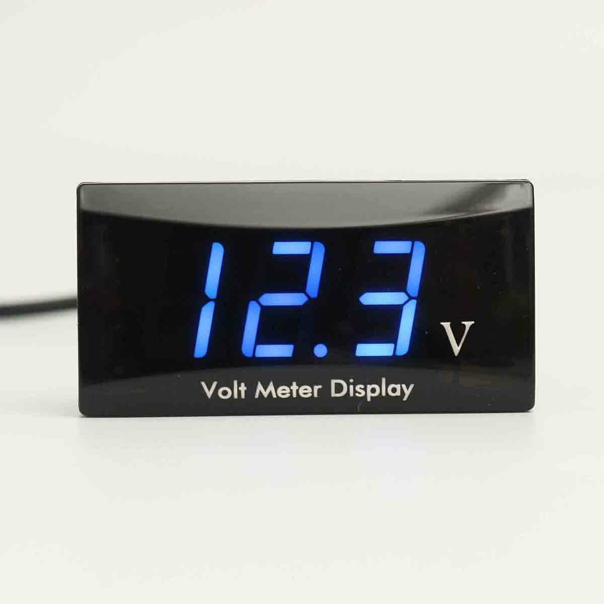 12V Digitale Led Display Volt Meterr Auto Motorfiets Voltage Volt Gauge Panel Meter