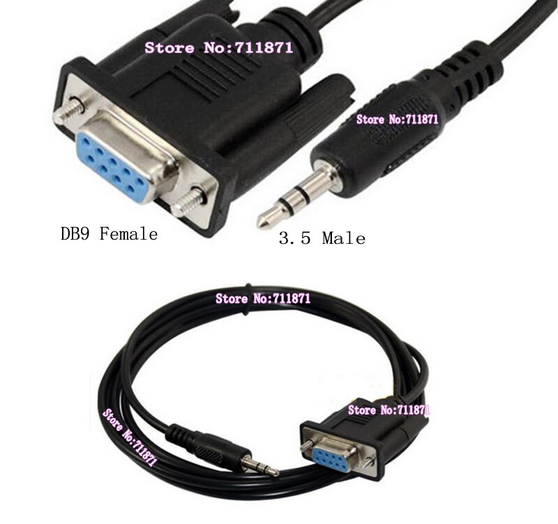 Cable de serie hembra DB9 3,5, 9P, RS232, 3,5mm, 9 pines, RS232, DB9, 3,5mm, macho, 3,5