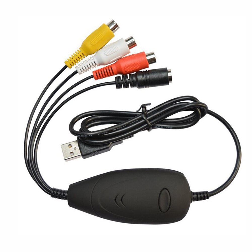 Capturadora de Audio y vídeo USB 2,0, conversión de tarjeta de captura de vídeo analógica para EzCap172 VHS, grabadora de vídeo DVD para Windows 7 8 10
