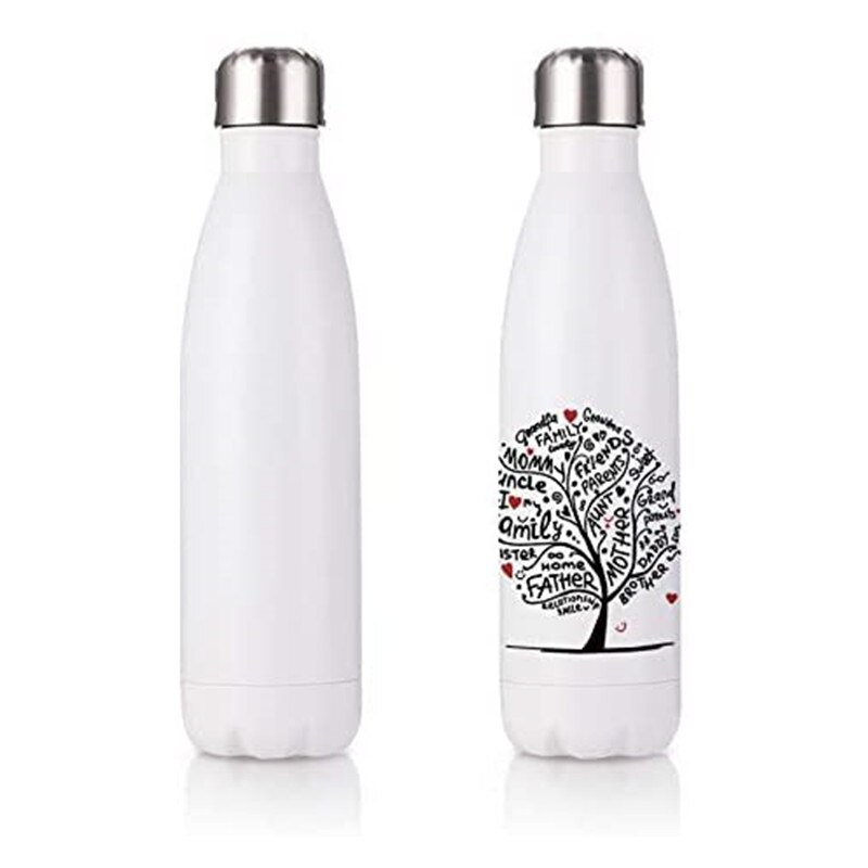 17oz Sublimation Blanks Water Bottle in Bulk Sport Stainless Steel Insulated Tumblers with Sublimation