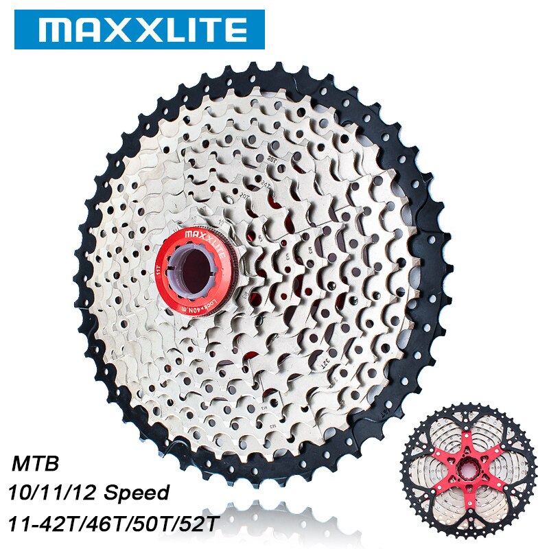 Maxxlite 10 11 12 Speed Velocidade Mountainbike Aparte Cassette Zilver Tandwiel Vrijloop 42T 46T 50T 52T Mtb Fiets Onderdelen