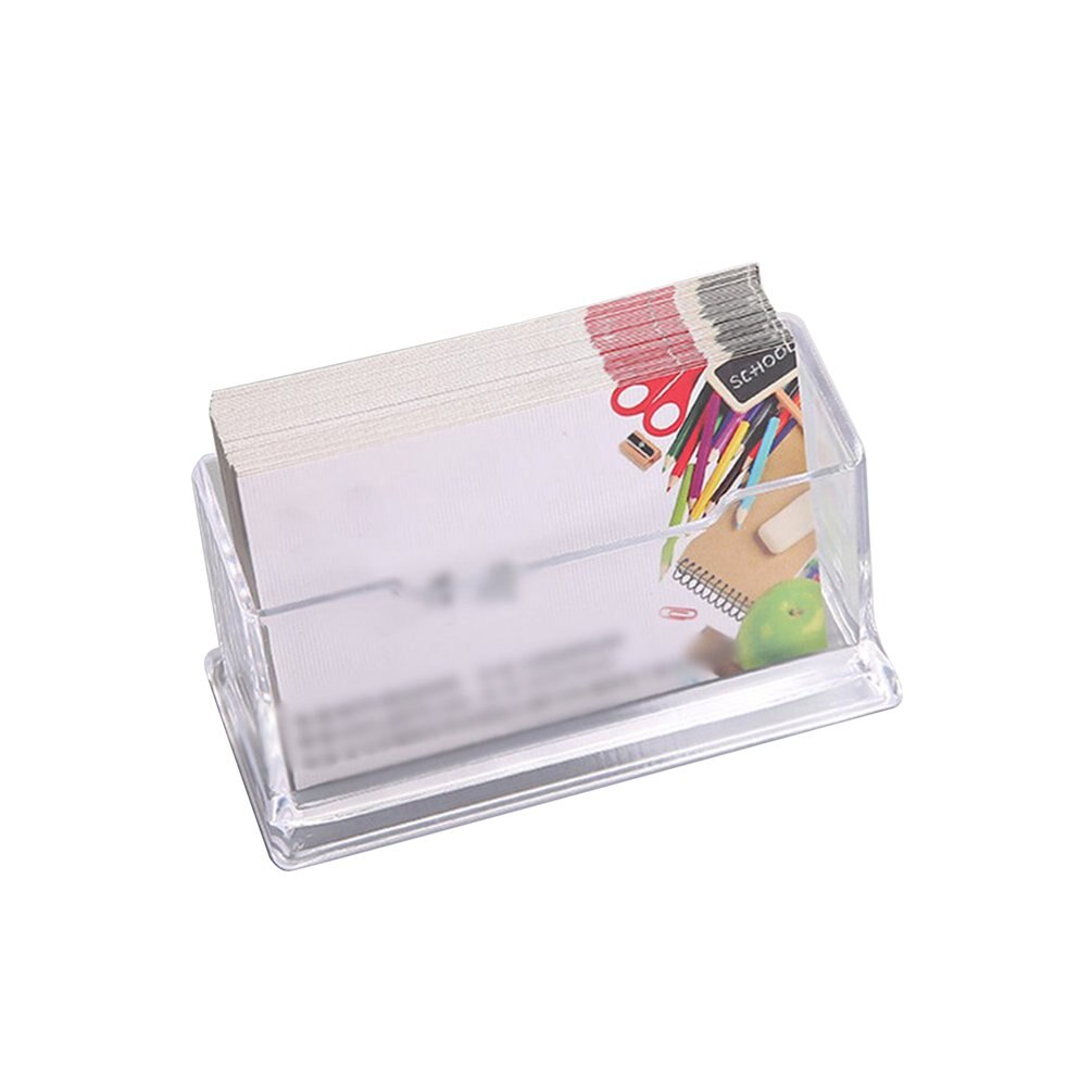 Clear Desk Card Holder Note Holders for Office Display Stand Office Business Card Holders Desk Accessories Stand Clip: Default Title