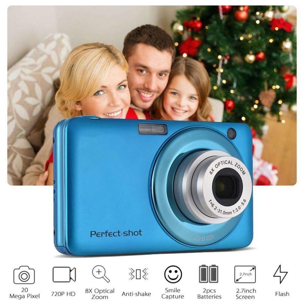 24MP Kids Compact Optical Zoom Portable Digital Camera Colorful Lithium Battery Anti-shake High Definition Video