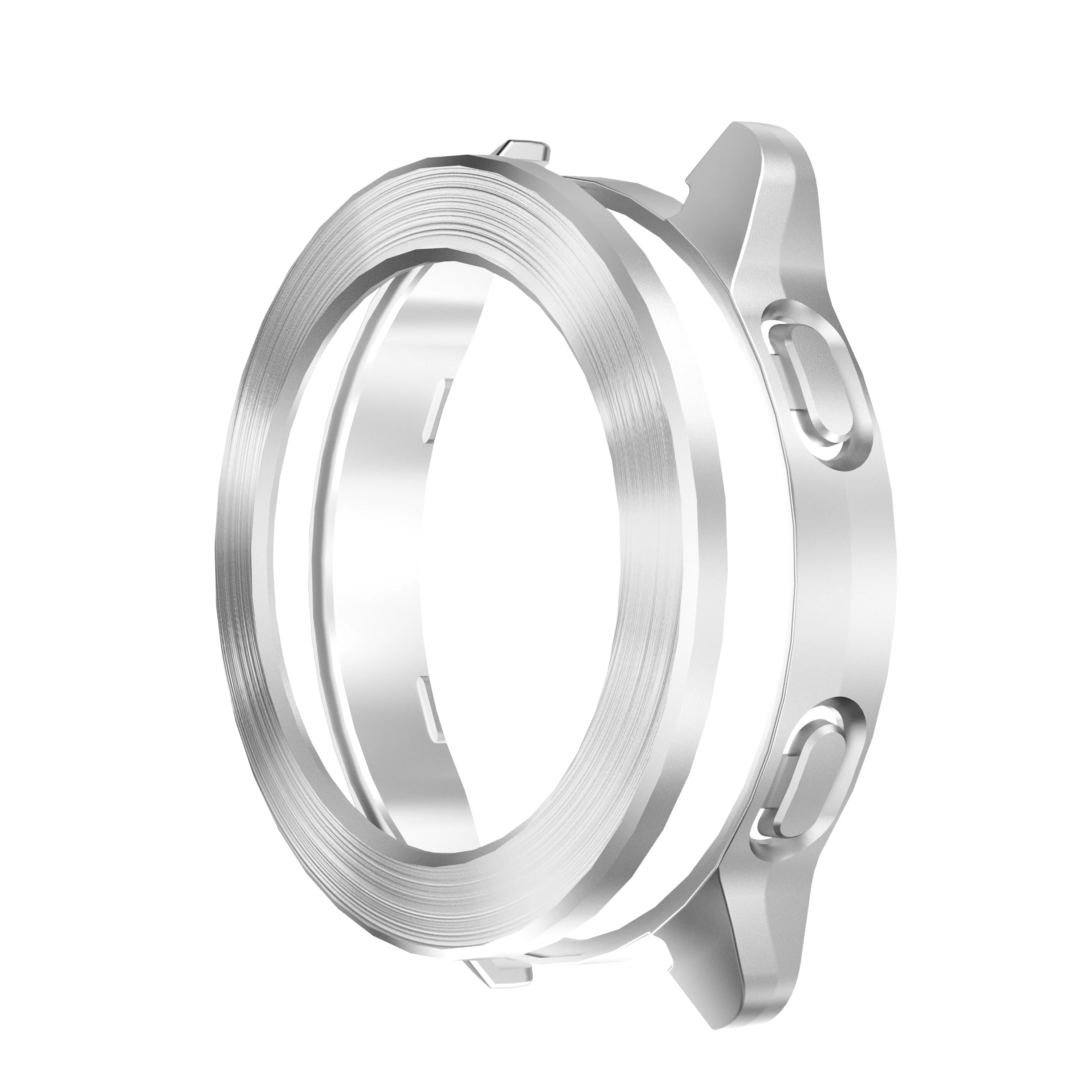 Abdeckung für Xiaomi Mi Uhr S3 fallen Zubehör PC Schutz Hülse für Mi Uhr S3 Galvani Draht Zeichnung Hohl fallen + lünette: Weiß Schwarz