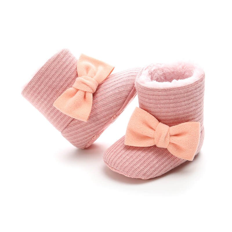 Warmom-Botas de algodón gruesas de terciopelo para bebé, botas de nieve, zapatos de bebé, suela suave, zapatos para bebé de 0 a 1 años