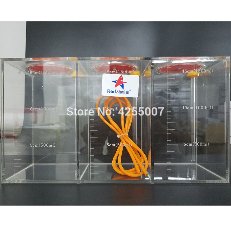 Red Starfish DT-45 Dosing Pump Scale Liquid Storage Bucket With Scale 4.5Liters Acrylic made