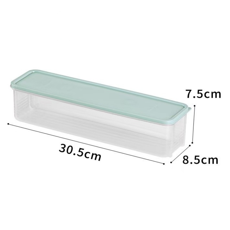 Noodle Opbergdoos Koelkast Vers Voedsel Doos Pasta Verzegelde Container Met Deksels Keuken Classificatie Organizer 30.5*8.5*7.5CM: Licht Geel