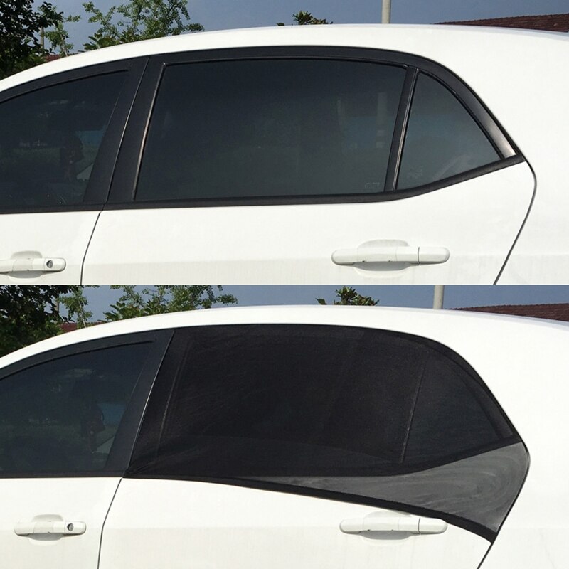2xCar Window Cover Sunshade Curtain UV Protection Shield Visor Mesh Dust G8TE