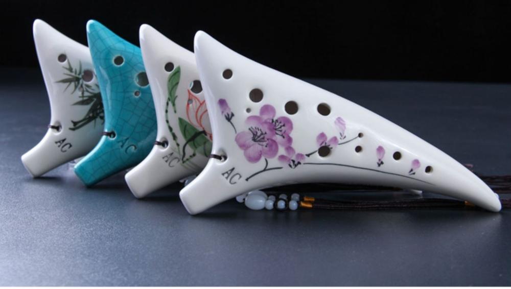 Hoge Quality12 Gaten Ac Ocarina Alto C Fluit Muziek Instrument Voor Beginner