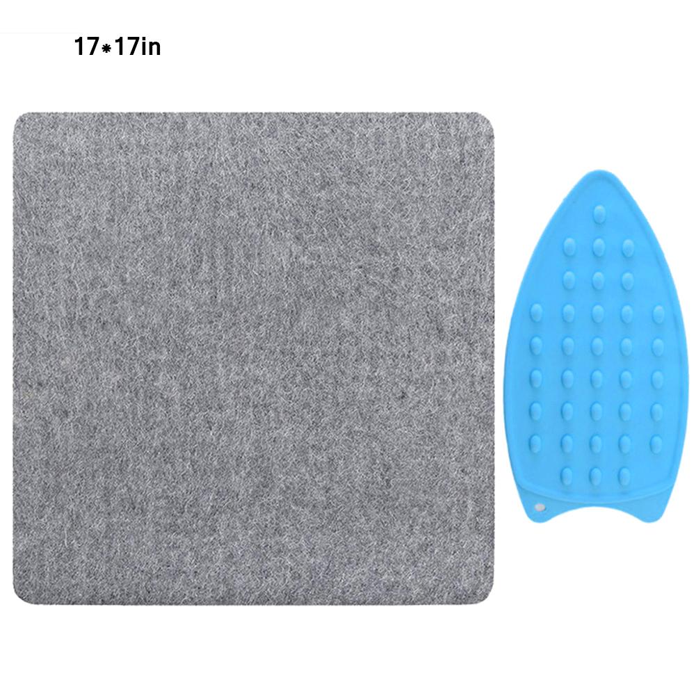 Feutre de laine planche à repasser Portable haute température résistance fer à repasser main outil de couture accessoires laine pressage tapis de repassage: 17X17inch