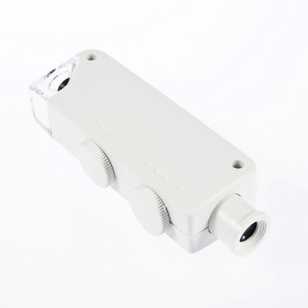 Handheld 160X-200X Magnification Zoom Len LED Lighted light lamp Pocket Microscope Magnifier Loupe