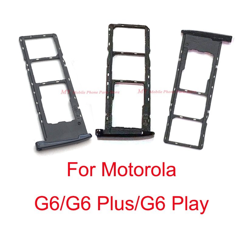 10Stck Dual Sim Karte Tablett Halfter Für Motorola Moto G6 Plus Spielen G6 + G6abspielen Sim Tablett Slot-Halfter Leser Adapter Mikro SD Karte Fach