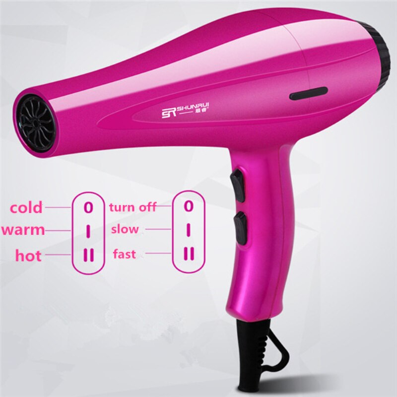 Hochleistungs-haartrockner 8 in mit thermostat, starkem luftstrom, 1 50g reisen und unterwegs.