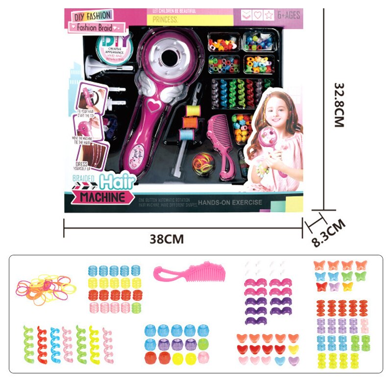 DIY Electric Automatic Hair Braider Hair Braiding Hairstyle Tool Twist Braider Machine Hair Braid Weaving Toys For Girls