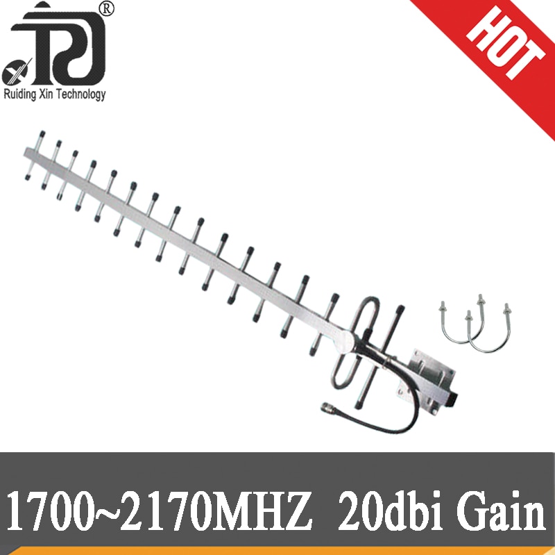 20dBi 3G 4G Externe yagi Antenne 1710-2170 DCS 2G 1800Mhz 2100MHz outdoor Antenne voor GSM DCS WCDMA Mobiele Telefoon Signaal Repeater