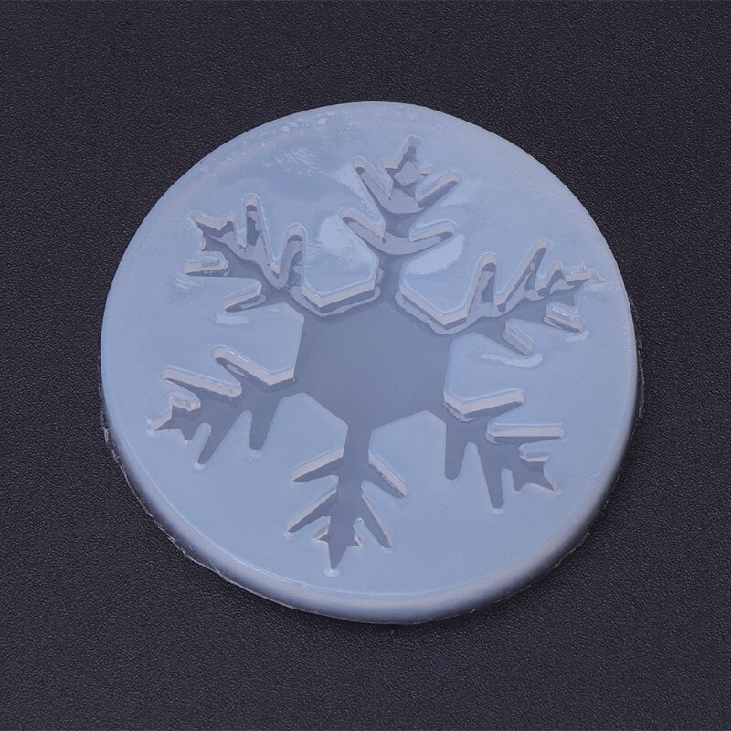 Silicone Mold Sneeuwvlok Kerst Diy Ambachten Sieraden Maken Hanger Epoxyhars: Blauw