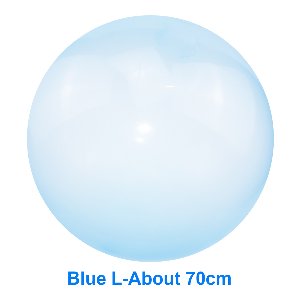 Children Outdoor Soft Air Water Filled Bubble Ball Blow Up Balloon Toy Fun Party Game Kids Amazing Bubble balls Inflatable Toys: L Blue