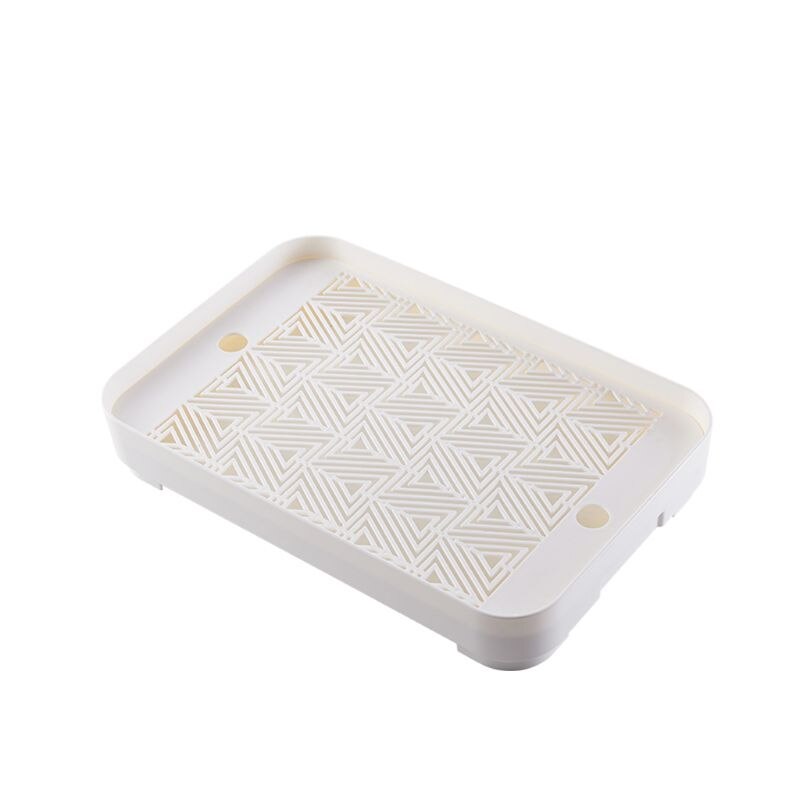 Kitchen Mug Cup Organizer Drain Rack Dish Drainer Storage Shelf Tray for Dishes Bowls Cutlery Organization: white