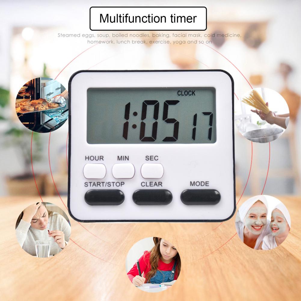 Digital Alarm Clock Magnetic Attraction On Fridge Oven Timer For Student Time Manager Small Multifunctional Cooking Timer