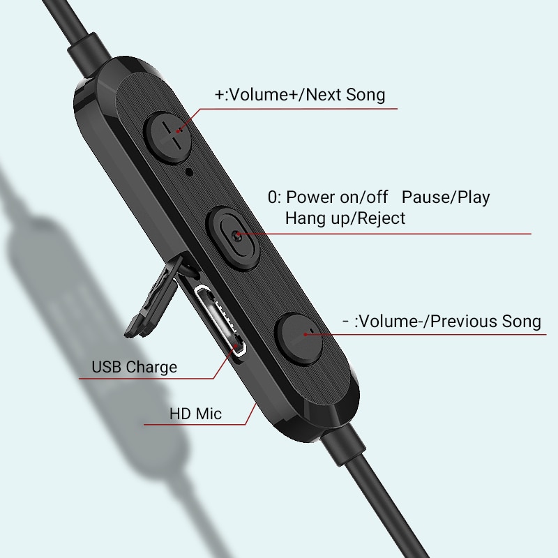 Langsdom  l17 draadloze hoofdtelefoon bluetooth 5.0 oortelefoon voor telefoon iphone headset magneet oordopje met microfoon stereo bluetooth oortelefoon