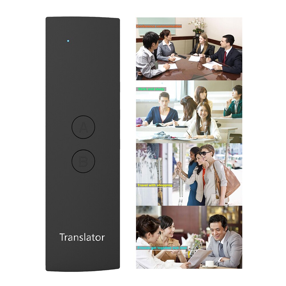 Handheld Wireless Multi-language Simultaneous Portable Travel Meeting Bluetooth Real Time Learning Smart Fast Voice Translator