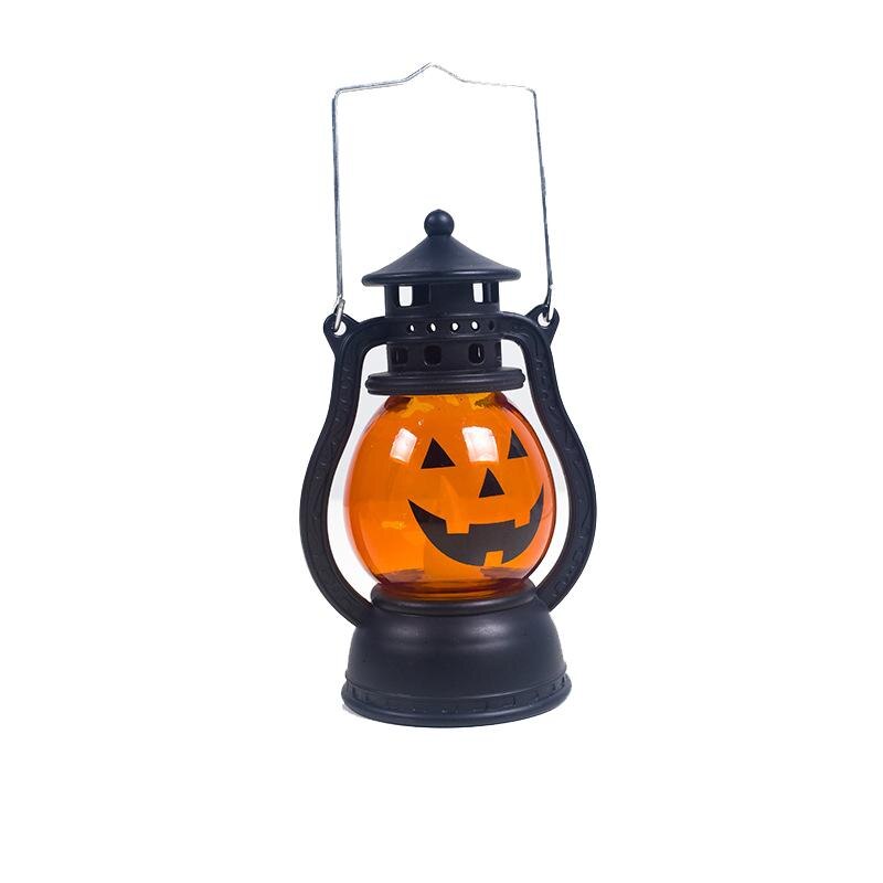 Halloween Decoration LED String Lights Lantern Pumpkin Lamp Light String Festival Bar Home Party Decor Halloween Ornament Props: C