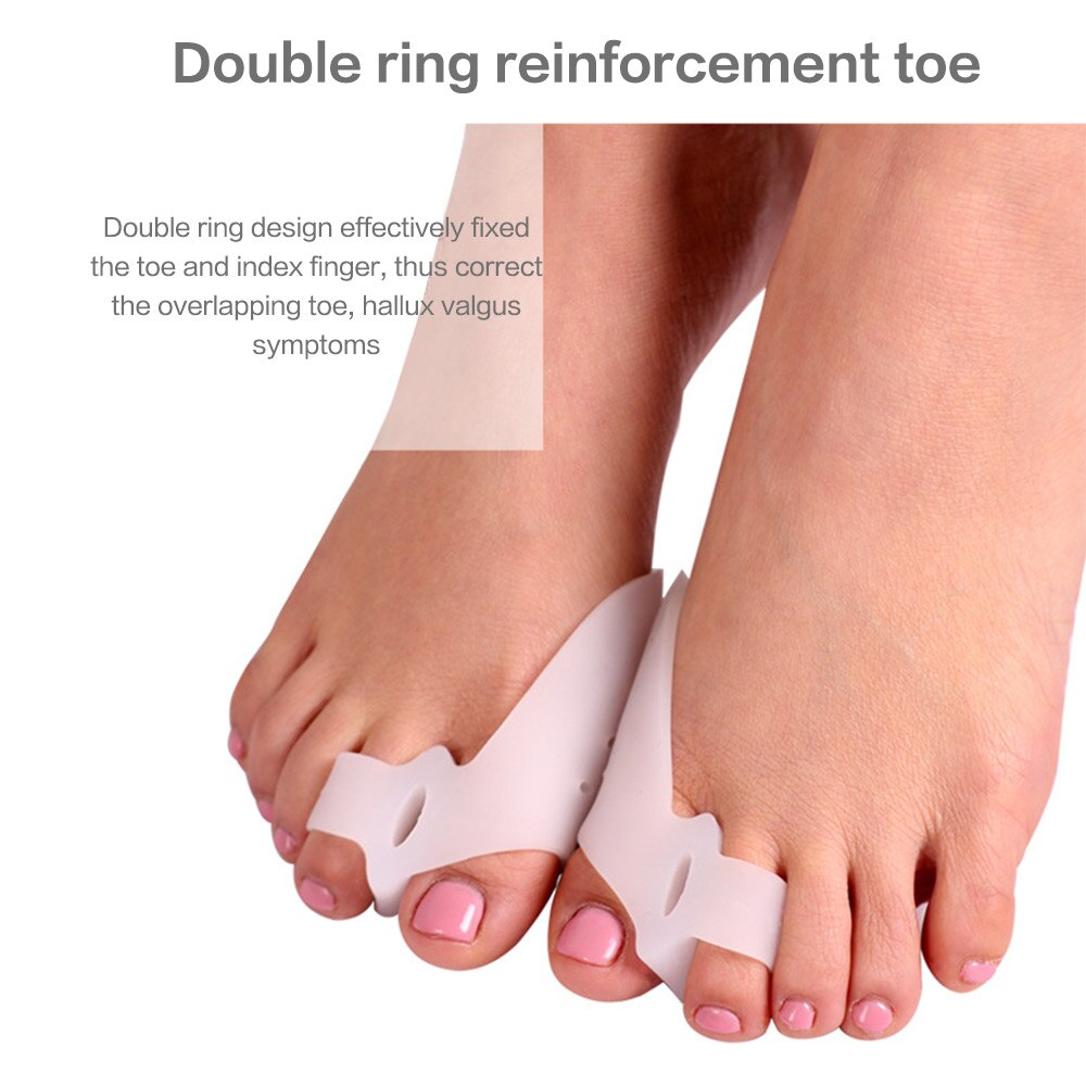 2Pcs Bunion Bigfoot Bot Corrector Teen Separator Juiste Tenen Hallux Valgus Orthese Spalk Orthopedische Voetverzorging Gezondheidszorg