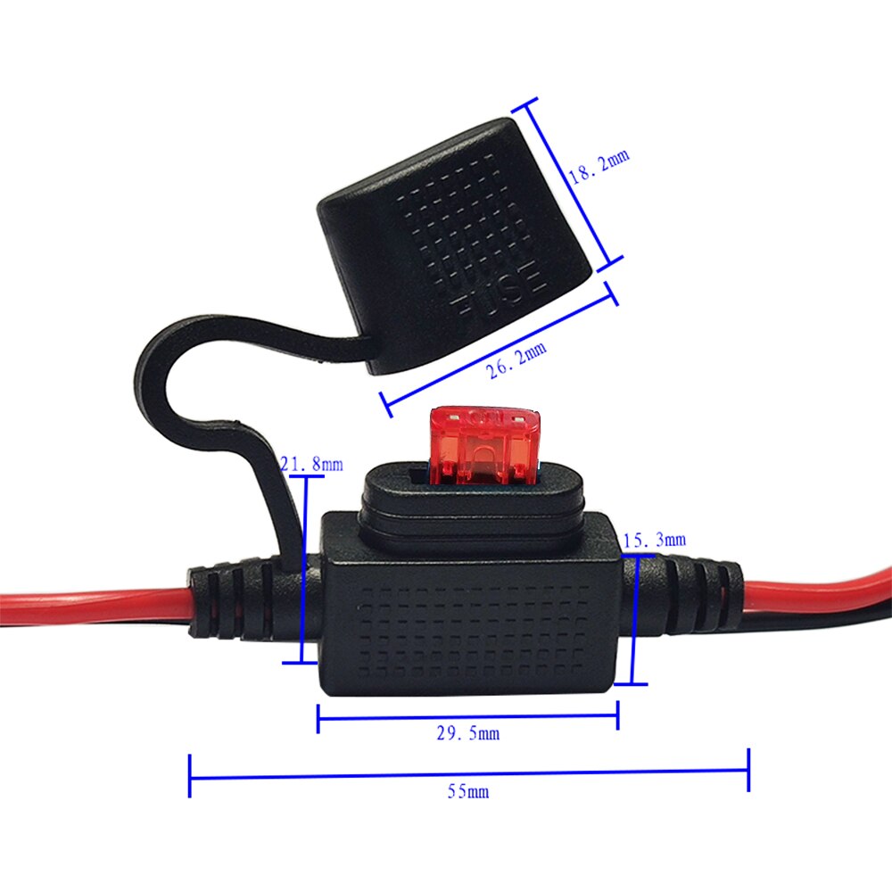 PNGKNYOCN PowerCon Input Female to U Terminal Power Cord, 250V 20A AC Panel Mount to U Fork Ring Terminal Extension Cable for Stage Light LED Connector (0.5M//1.6FT
