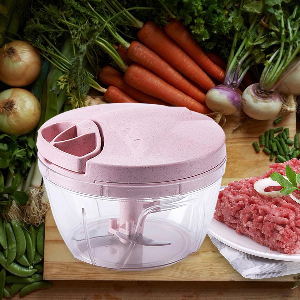 Portable Manual Meat Grinder Food Chopper Stainless Steel Wheat Straw Mincer Mixer Blender Fruit Nuts Mixer Processors