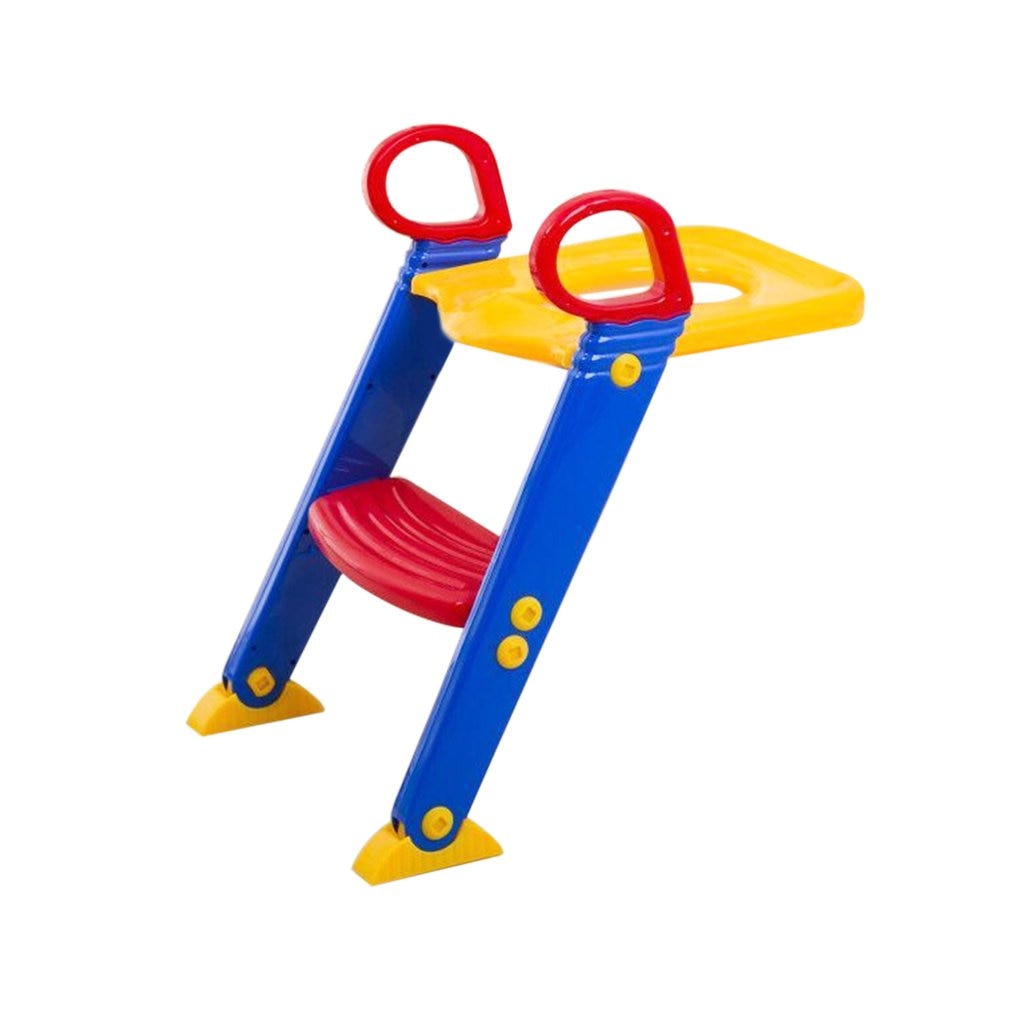 Lette praktiske børn baby toddler toilet træner stige sammenklappelig skridsikker toilet træning sikkerhedssæde stol