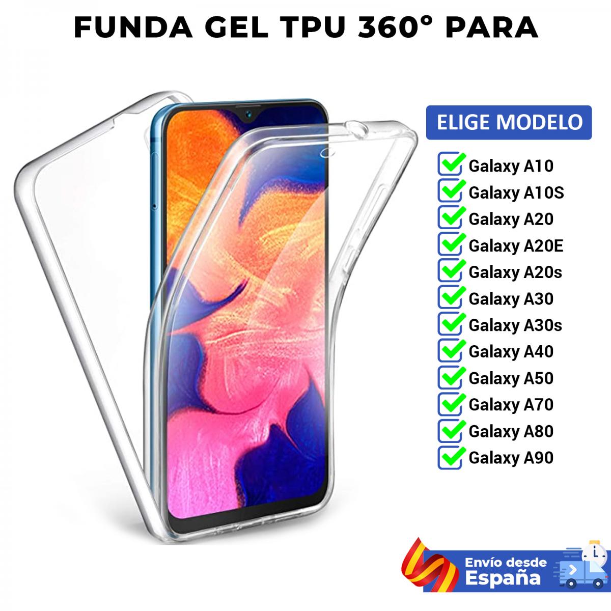 Tpu Case 360 Voor Samsung A10 A10S A20 A20E A20s A30s A30 A40 A50 A70 A80 A90. Volledige Behuizing Dubbele Gezicht Transparante Mobiele