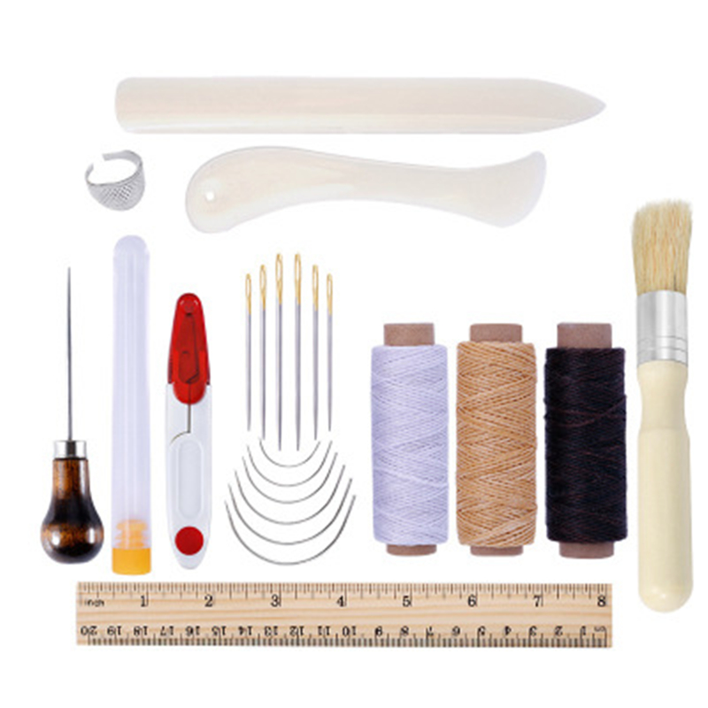 Miusie Lederen Naaien Kit Leer Hobbygereedschappen Set Hand Naaien Priem Stiksels Punch Carving Werk Zadel Groover Set Voor Beginners: type8