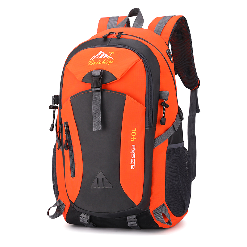 Men Backpack Nylon Waterproof Casual Outdoor Travel Backpack Ladies Hiking Camping Mountaineering Bag Youth Sports Bags: YELLOW