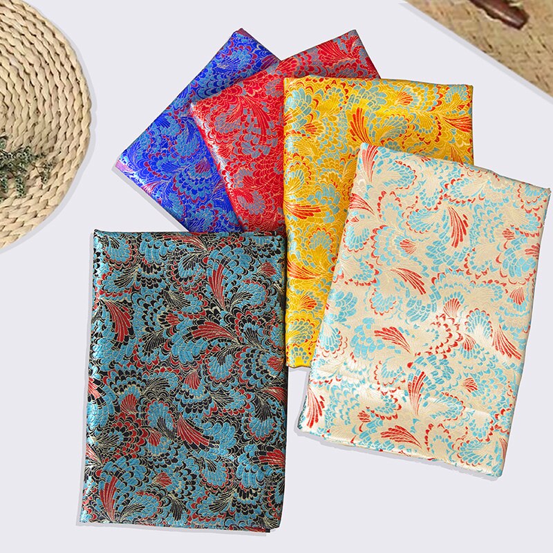 Chinese imitation silk style brocade pattern jacquard pattern fabrics cheongsam kimono diy damask sewing material