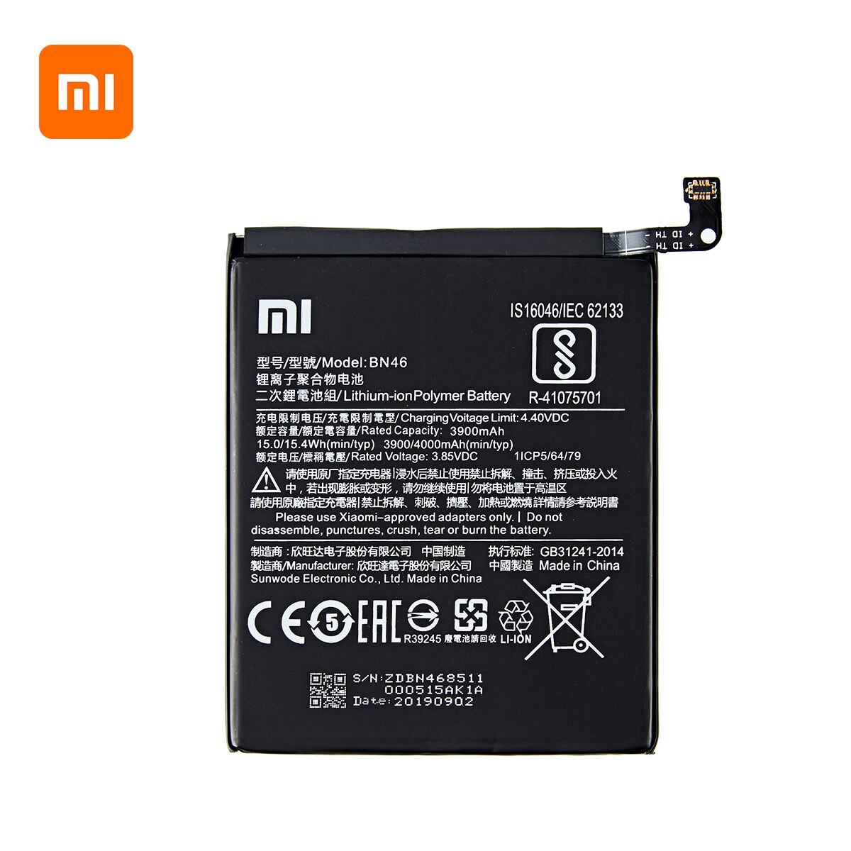 Xiao mi 100% orginal BN46 4000 mah batterie Für Xiaomi Redmi 7 Redmi7 Redmi Hinweis 6 redmi Hinweis6 Hinweis8 Hinweis 8 BN46 Batterien + Werkzeuge