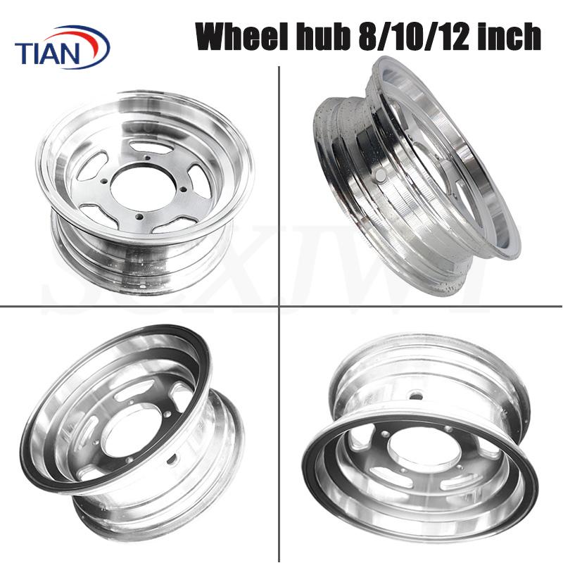 8/10/12 Inch Alloy Wheel Hub Aluminum 2.75-8 3.
00-8 2.75-10 3.00-10 3.50-10 4.00-10 4.50-12 for Monkey Bike Small Motorcycle