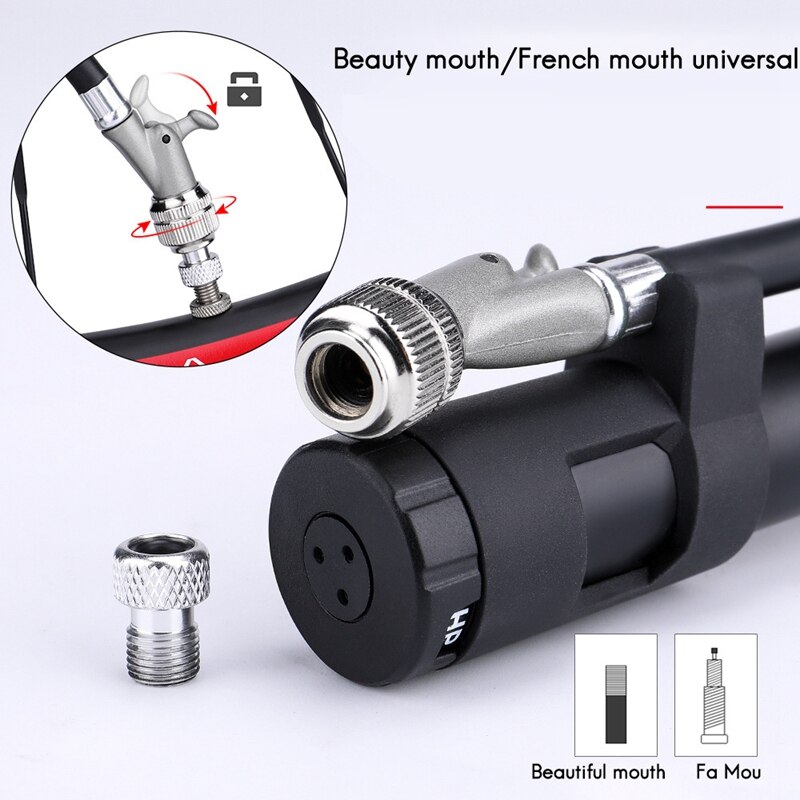 Giyo 300PSI Fietspomp Mtb Shock Vork Pomp Fietsband Inflator Schrader Presta Pomp Met Gauge Voor Bike Ballen Ballonnen