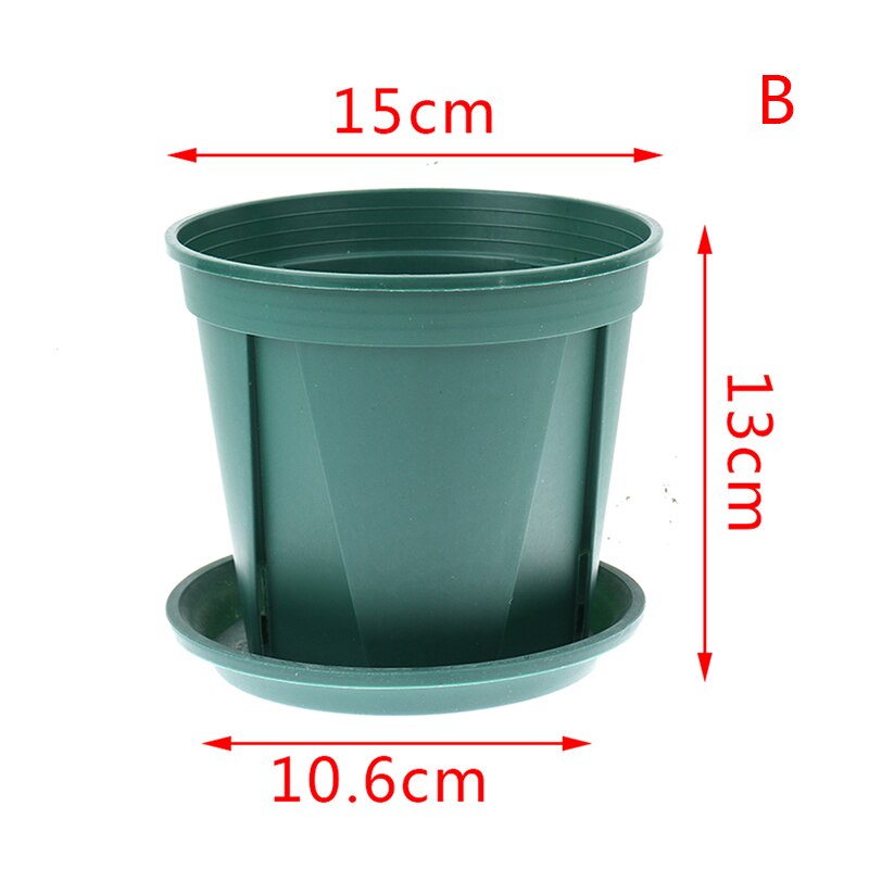 Plastic root flower pot Planter large seedling tray nursery succulent plant Transplant pot Container for Home Garden Decoration: B