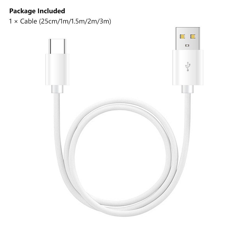 High speed Fast Charging USB white Cable 3M Extra long Micro Lightning Type C Uploadable data For iPhone Huawei Samsung xiaomi