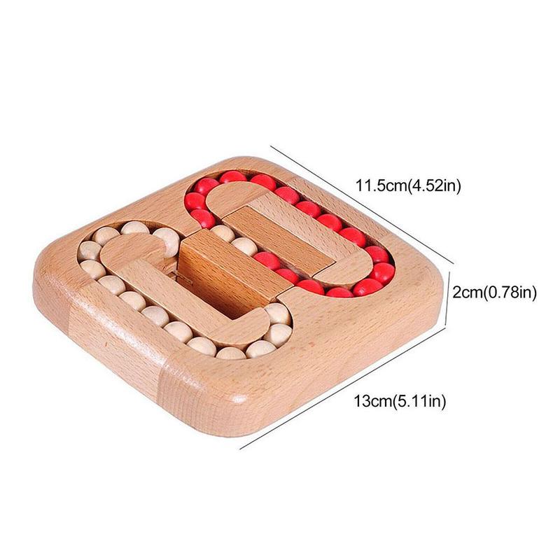 Holz Tisch Labyrinth Gleichgewicht Gremium Tisch Labyrinth Flache Ball Spiel Schnelle Spiel Erwachsene Tabelle Schiff Eltern-Art Für freundlicher Und Interagieren D2H8