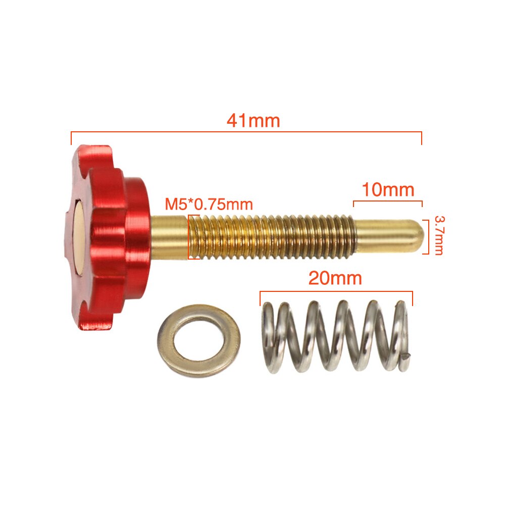 ZS MOTOS-tornillo de ajuste de velocidad de ralentí para carburador Universal, regulador de velocidad de ralentí, PWK