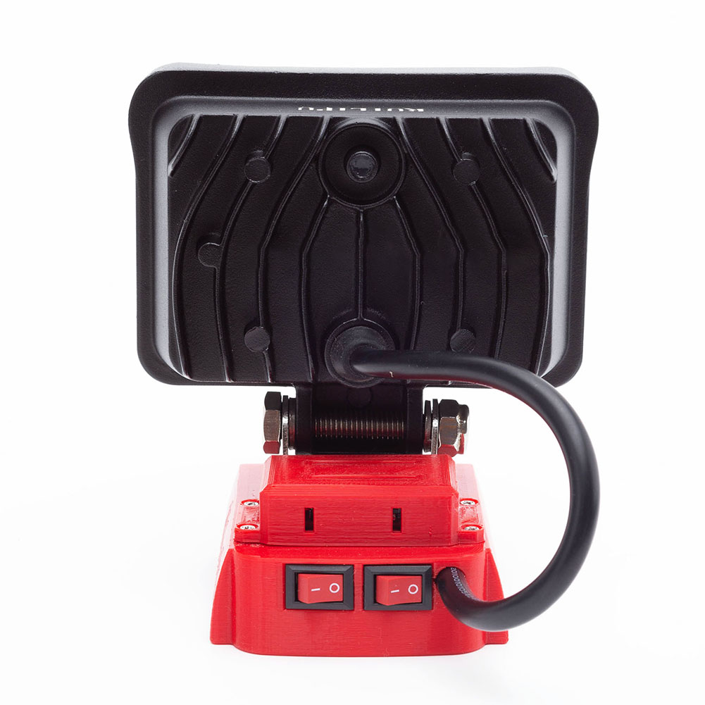 Wireless LED Work Light For Milwaukee M18 18V Battery With USB Low Voltage Protection 110 Degree Swivel Head For Outdoor Camping